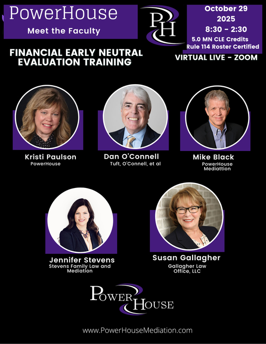 FENE - Financial Early Neutral Evaluation Training -  October 29, 2025