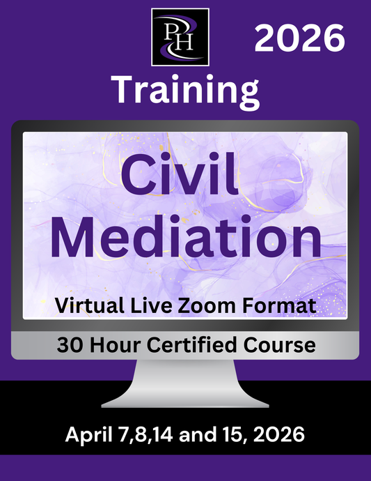 Civil Mediation - Certified Skills Training - April 7,8, 14 and 15, 2026
