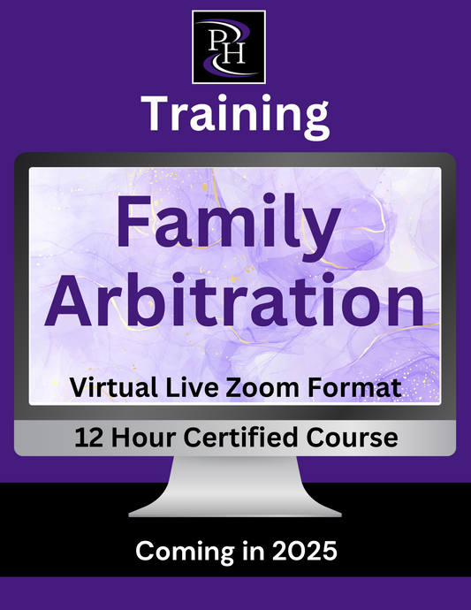 Family Arbitration - Certified Skills Training (12 hours)