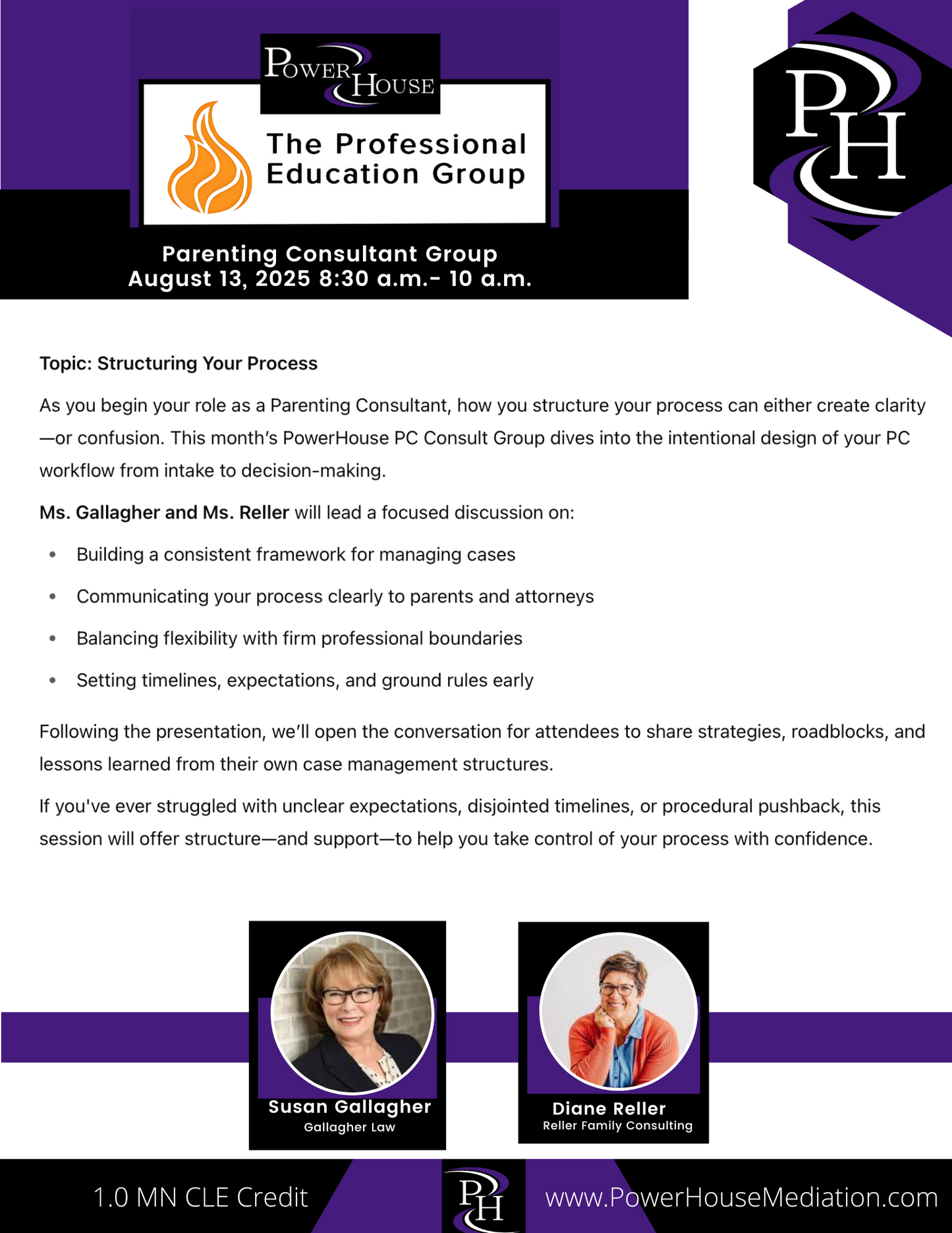 Parenting Consultant Group - Meeting Monthly (June 2025 - December 2025)