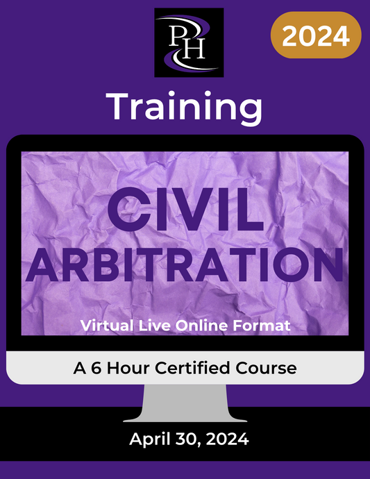Arbitration - Certified Skills Training (April 2024)