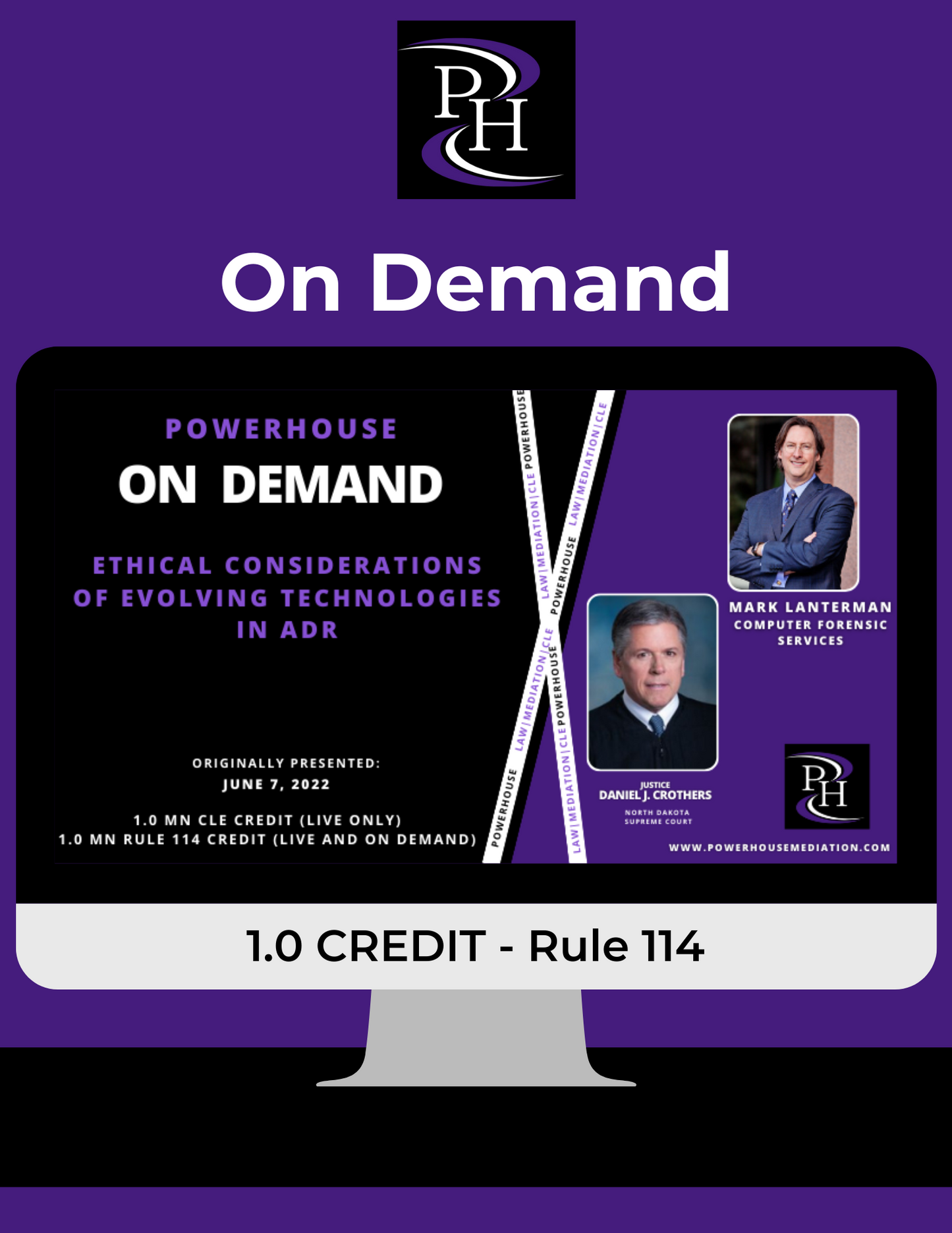 On Demand - Ethical Considerations of Evolving Technologies in ADR
