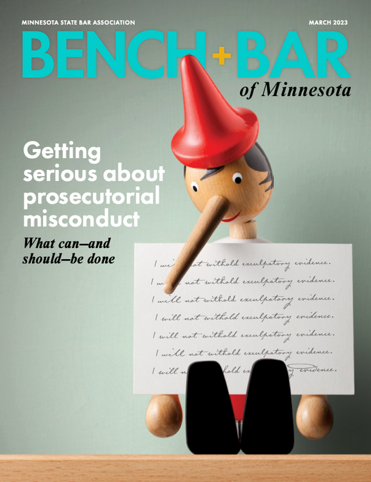 DOWNLOAD - Bench and Bar of Minnesota (March 2023) "ADR: Understanding the new Code of Ethics for Court-Annexed Neutrals Inside ADR’s Minnesota rules reset, part two"