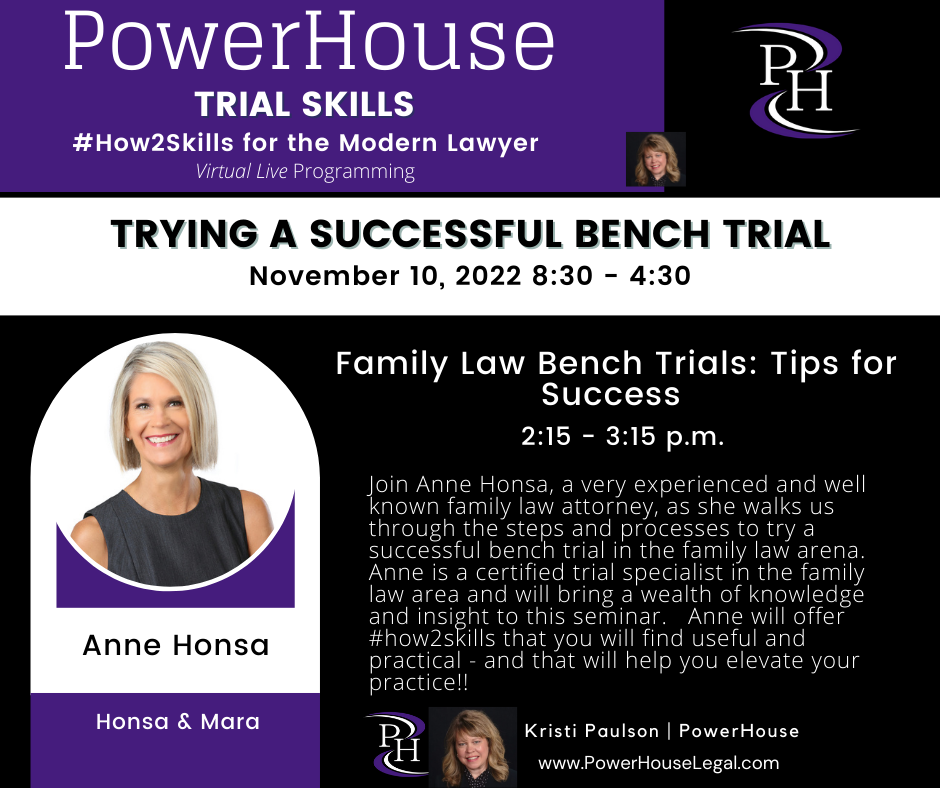 On Demand: Trying a Successful Bench Trial