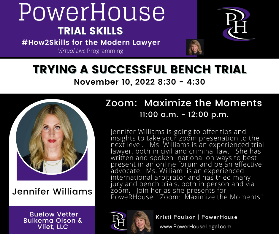 On Demand: Trying a Successful Bench Trial